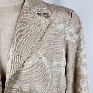 Chicos Blazer Jacket Lined Textured Size 3 XL 16